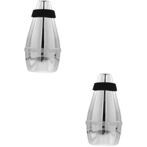 Reusable silver abs trumpet - silver,