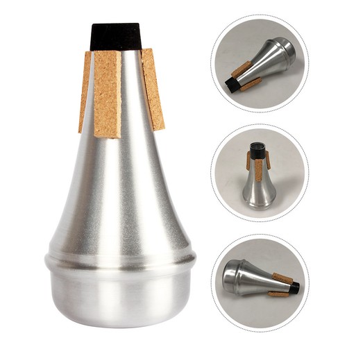 Silver aluminum trumpet - aluminum,